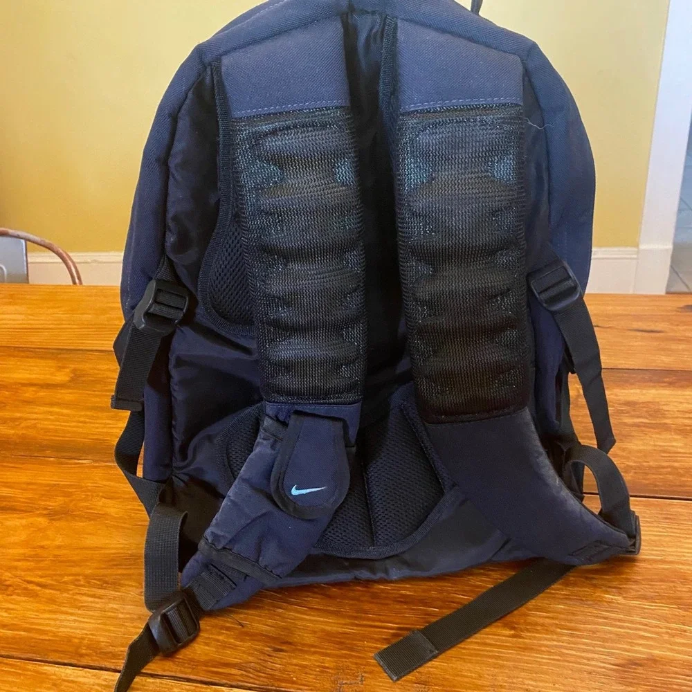 Nike Backpack Unisex Large Navy Blue Lime Green Gorpcore Y2K School Bag 2003